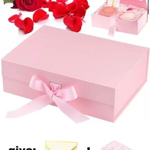 Pink Gift Box with Ribbon